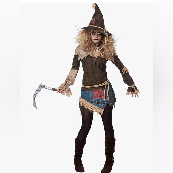 New creepy scarecrow costume.  Womens small. Halloween.   Photo shoot. - Picture 1 of 9